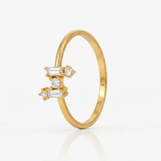 Gouden Baguette ring