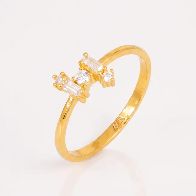 22 karaat Gouden Baguette ring
