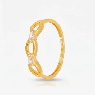 Gouden Ring met Marquise Zirkonia
