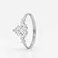 18 Karaat Witgouden Solitair Ring met Hartvormige Zirkonia