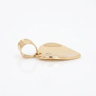 Hartvormige Hanger met Zirkonia
