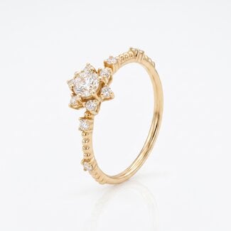 Diamanten Bloemring