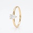 14 Karaat Gouden Peer Diamanten Ring