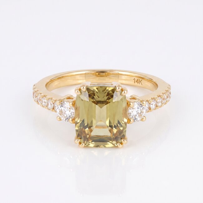 14 Karaat Gouden Ring met 4,07 Carat