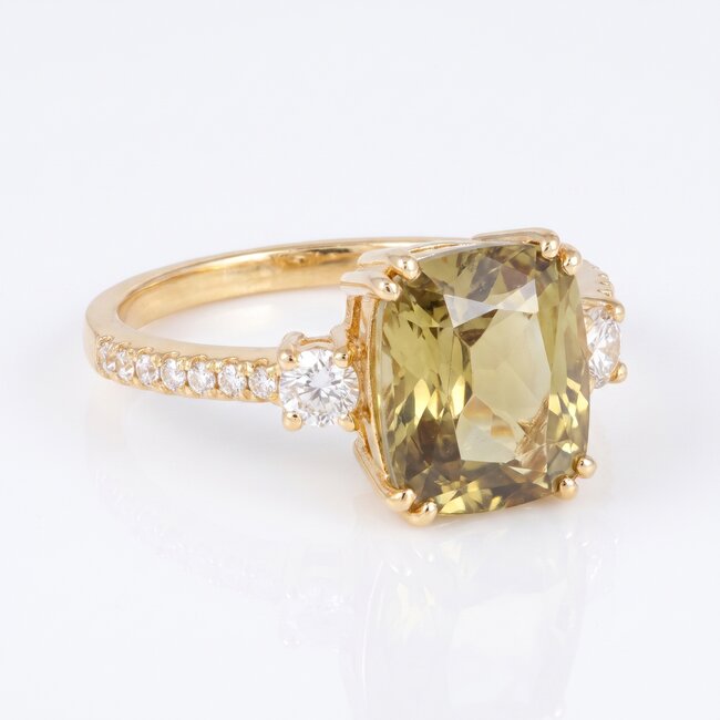14 Karaat Gouden Ring met 4,07 Carat