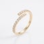 14 Karaat Gouden Open Ring met 0,27 Carat Natuurlijke Diamanten