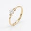 Gouden Solitaire Diamanten Ring met 0,45 ct Natuurlijke Diamanten