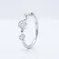 14 Karaat Witgouden Ring met 0.26 Ct en 0.23 Ct Natuurlijke Diamanten