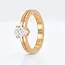 14 Karaat Geelgouden Ring met 0.74 Ct