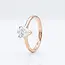14 Karaat Roségouden Solitair Ring met 0.51 Ct