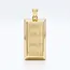 14 karaat geelgouden goudbaar hanger