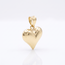 14 karaat geelgouden bolle hart hanger