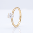 18 karaat geelgouden ring met ovale middensteen