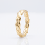 18 karaat geelgouden ring met gevlochten ontwerp