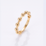 18 karaat geelgouden bolletjesring