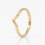18 karaat geelgouden V-ring