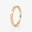 18 karaat geelgouden ring met ronde zirkonia