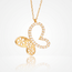 18 karaat vlinder collier met zirkonia