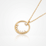 18 karaat cirkel collier met heldere stenen