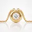 18 Karaat Gouden Collier Solitair Rond 42 cm