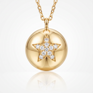 Gouden Collier Munt met Ster
