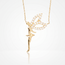 Gouden Collier Fee met Vleugels