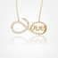 18 Karaat Gouden Collier Infinity Love met Zirkonia 43 cm