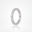 Volledig bezette witgouden eternity ring met 0.80 ct diamanten