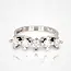 Elegante witgouden damesring met vijf diamanten van 0.80 ct