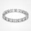 Elegante witgouden eternity ring met 0.50 ct briljant diamanten