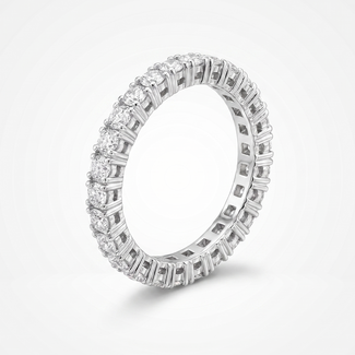 Witgouden Eternity Diamanten Ring