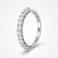 Elegante witgouden alliance ring met natuurlijke diamanten 0.70 karaat