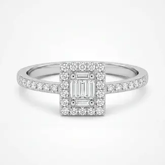 Witgouden Diamanten Ring 0.19ct