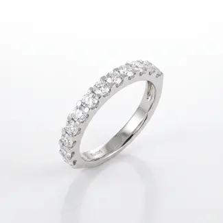 Witgouden Alliance Ring met Diamanten