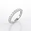 Witgouden alliance ring, 0,56 ct diamant