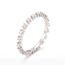 Witgouden eternity ring, 0,31 ct diamant