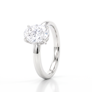 Ovale Ring met 2.03 ct Lab Diamant