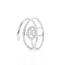 Witgouden designring met baguette diamanten