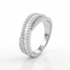 Luxe witgouden ring met 1.06 ct baguette en briljant diamanten