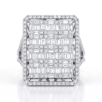 Exclusieve Witgouden Designring 1.71 ct Diamant