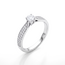 Witgouden ring met 0,23 ct briljant diamant