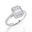 Luxe Witgouden Diamanten Ring met Halo
