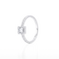 Elegante Witgouden Diamanten Ring met Vierkante Zetting