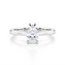 Witgouden ring met briljantgeslepen diamant