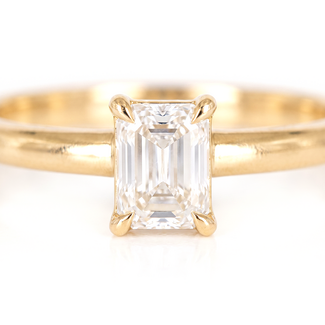 Moderne Gouden Ring met Radiant Diamant 0.31 ct