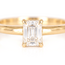 Moderne Gouden Ring met Radiant Diamant 0.31 ct