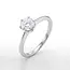 Witgouden Solitaire Ring met Natuurlijke Diamanten