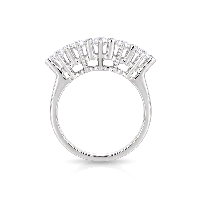 Witgouden rijring, 0,50 ct diamanten