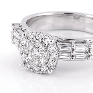Cluster Diamanten Ring
