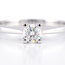 Solitaire Diamanten Ring Witgoud